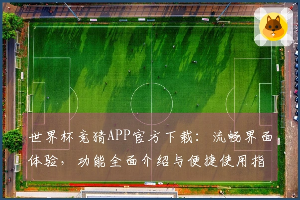 世界杯竞猜APP官方下载：流畅界面体验，功能全面介绍与便捷使用指引